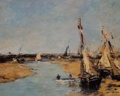 尤金 布丹 : Trouville, the Jettys, Low Tide